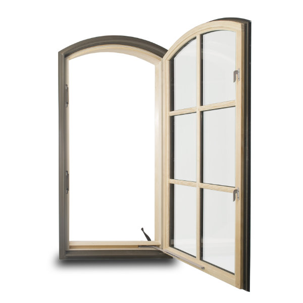 Clad Wood Arch Top Casement Window