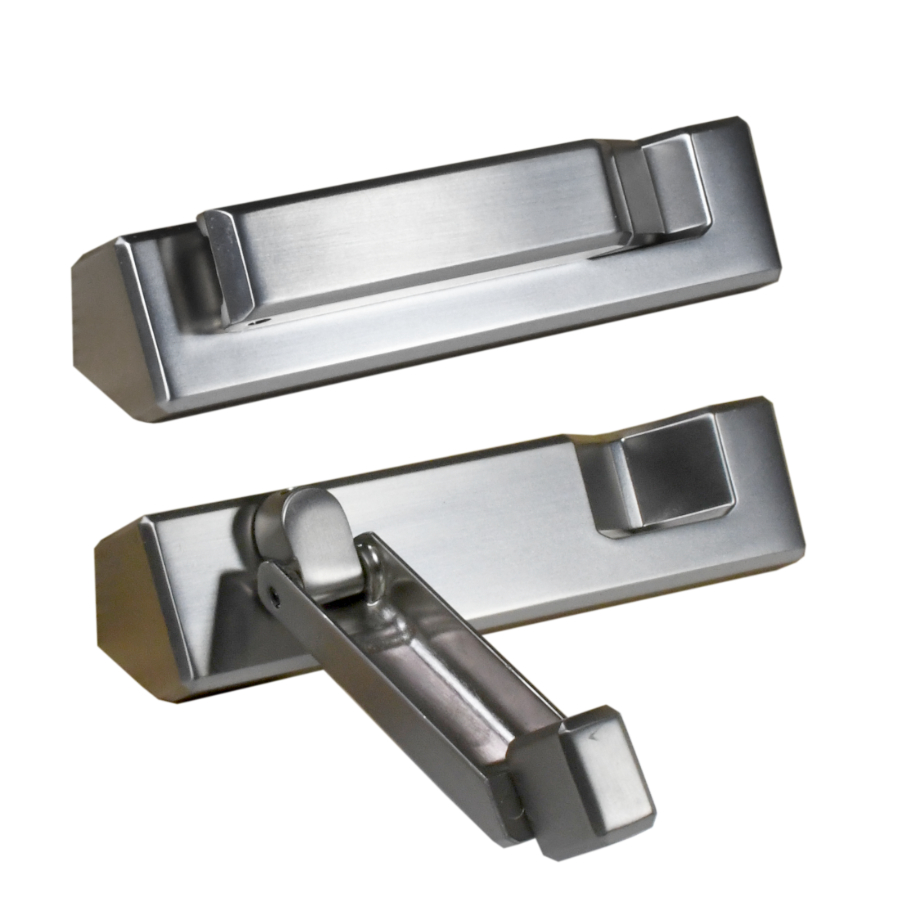 Brushed Nickel Casement Contemporary Handle & Cover