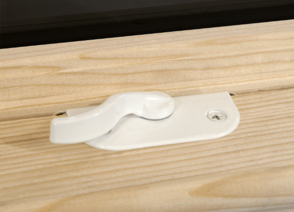 White Double Hung Lock
